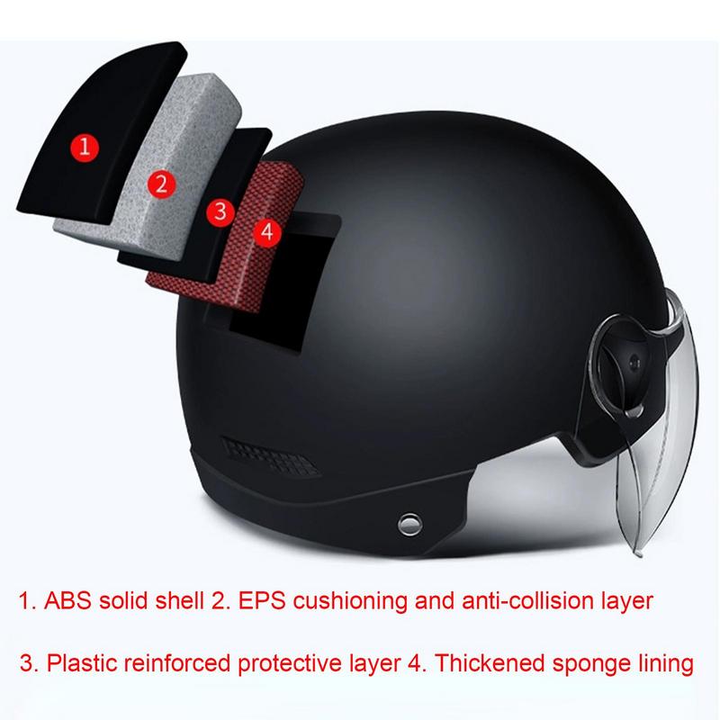 Casque de moto Style Jet casqu - Scooter Helmet Set avis et prix