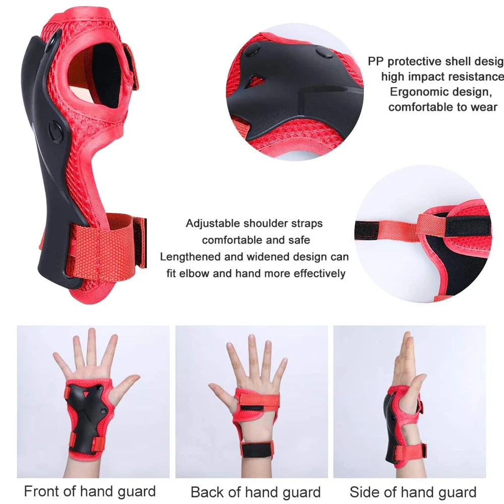 7 pièces/ensemble patinage à r - Scooter Helmet Set avis et prix
