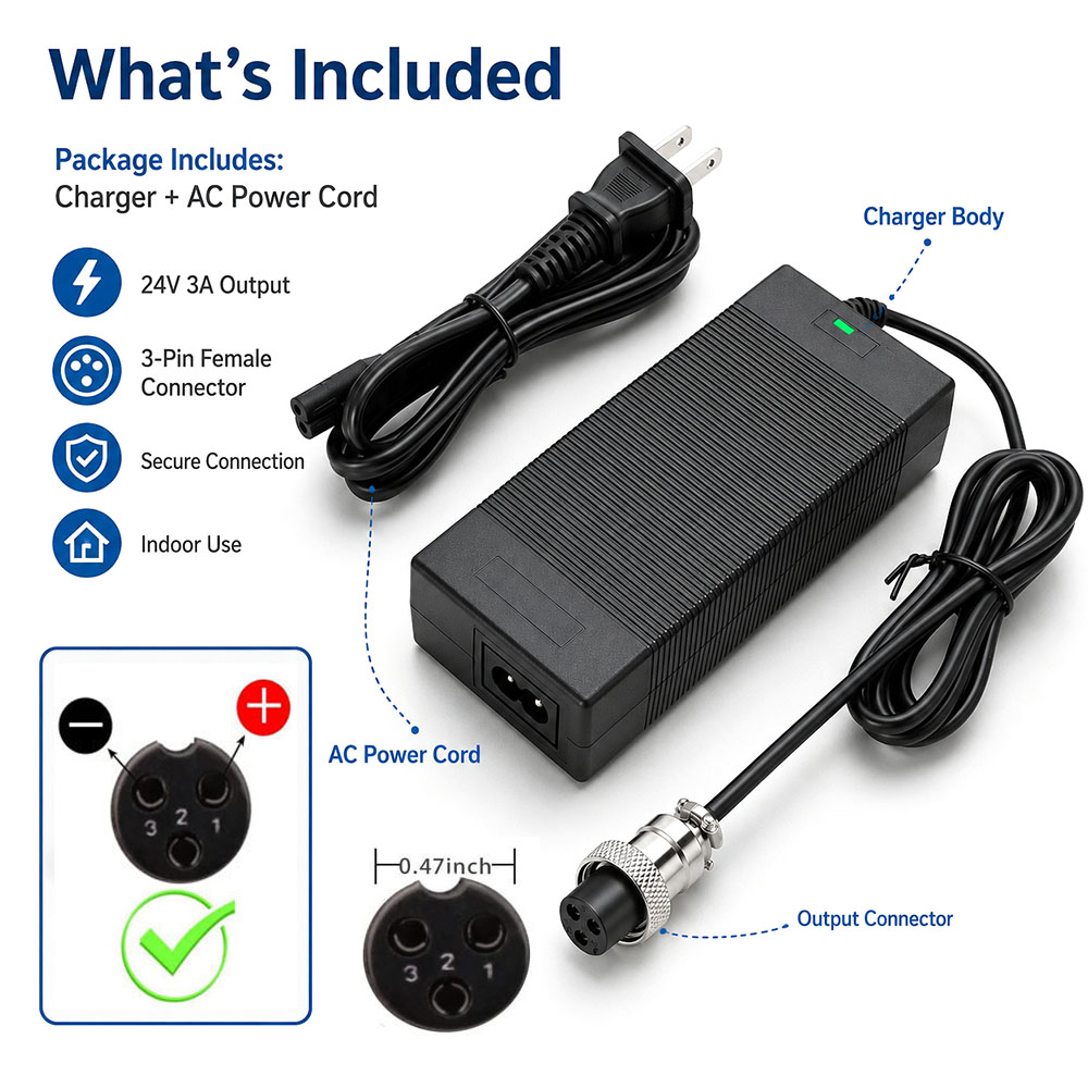 Chargeur de batterie de Scoote - Electric Scooter Charger avis et prix